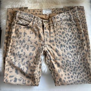 Current/Elliott stiletto jeans leopard 26